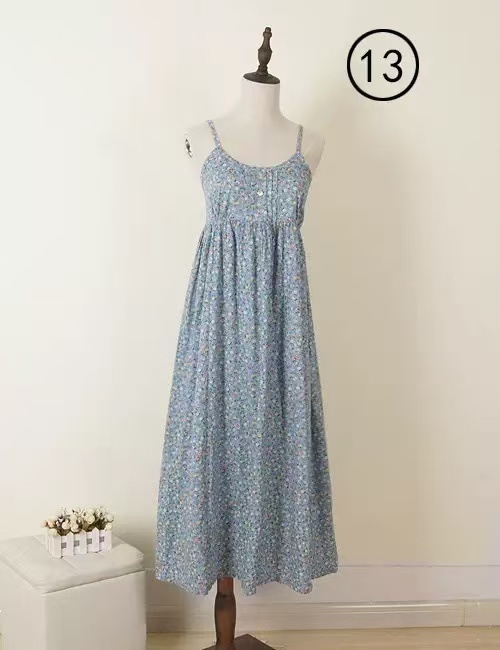2026 New Prints Pure Cotton Plus-Size Friendly Beach Dress for Summer Vacation