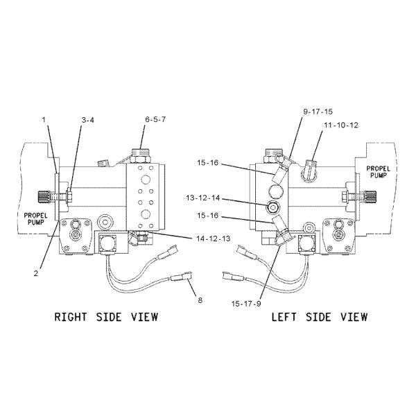 159-9453 1599543 0R-7790 Hydraulic Pump Piston Pump for Caterpillar CS-563C CP-533C CP-563C CS-533C Excavator Aftermarket Original
