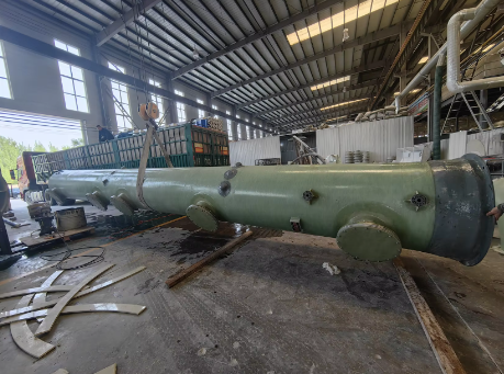 Отходы Выхлопные газы Очистка от серы Башня ФРП Дымные газы Биогаз для химической энергетики