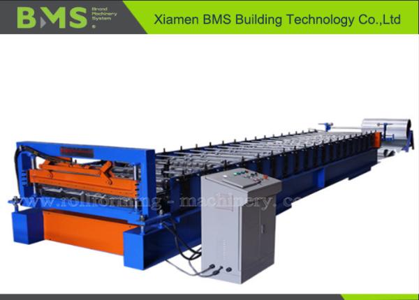 0.3 - 0.6mm 7.5KW Roofing Panel Roll Forming Machine For YX28 - 252 - 1010