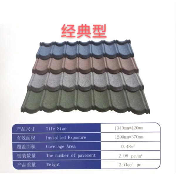 толь металла 0.2mm покрытый камнем кроет 16,5 дюйма черепицей x 50 дюймов