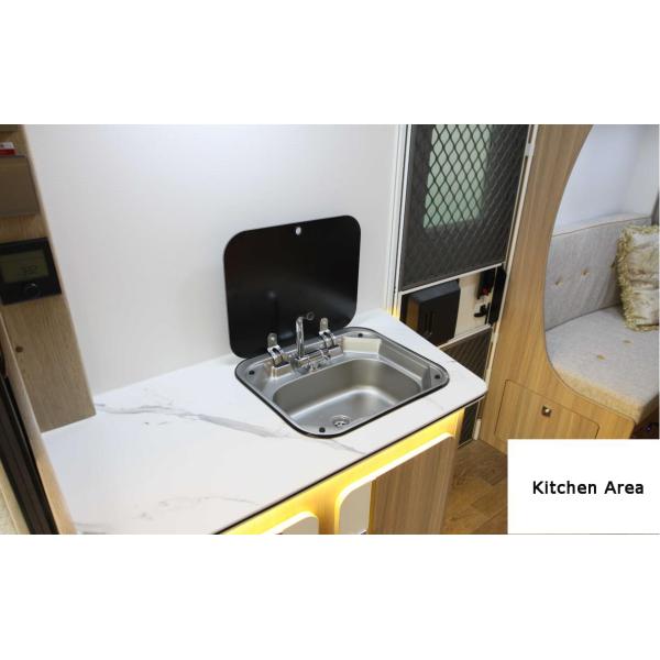 Remorque légère de camping de personne du châssis 4-6 d'Al-knock-out de remorque de voyage de personnes multiples