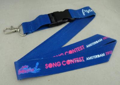 Full Color Printing Promotional Lanyards Sport Meeting Medal Ribbon / ID Neck Ribbon