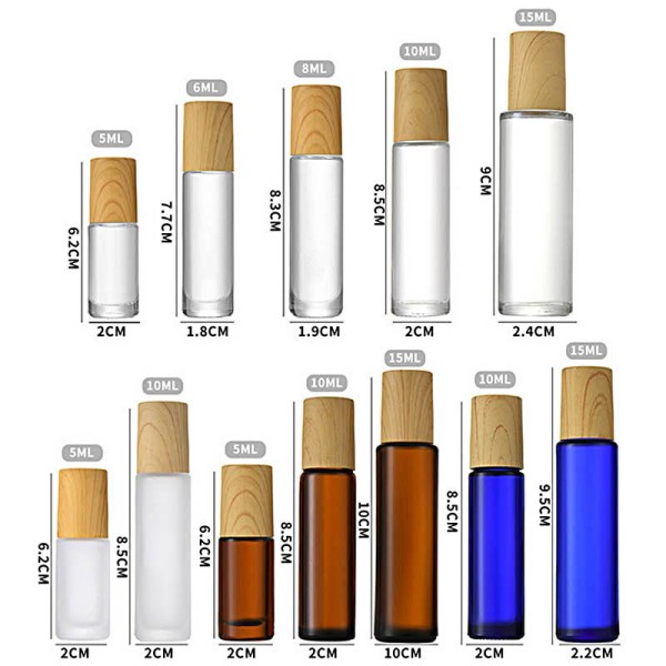 Roll On Ball Closure Clear Glass Beauty Bottle Offering Essential Oil Compatibility And Dispensing Suitable For Cosmetic Packaging