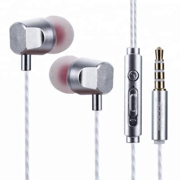 M14 Metal Headphone Inear Wired Sport Earphone With Mic Bass Stereo Music Earpiece