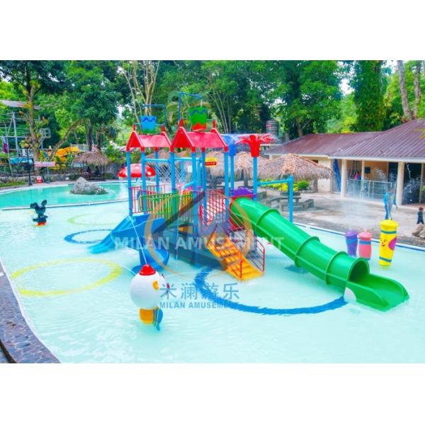 12*6.2m Funny Water Park Equipment For Outdoor With Water Slide