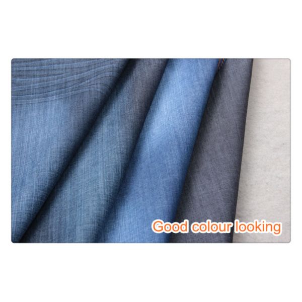 Lightweight Denim Fabric 80%cotton 20%polyster Stretch Twill Denim Fabric