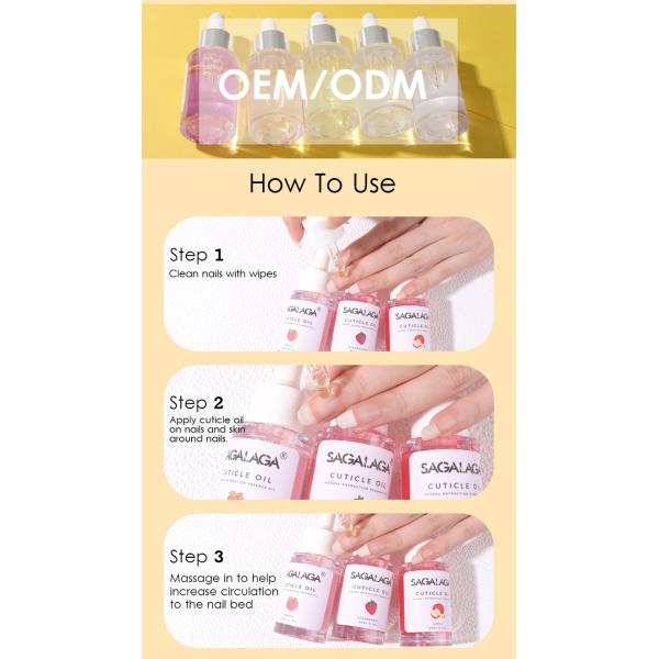 Set Private Label Oem Odm Mini 20ml in Rose Gold Bulk Care Label Oils Tea Tree Orange MSDS Certified Nail Nutrition Oil