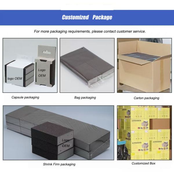 Gray Calcined Sponge Sanding Pad Abrasive Sponge Block Ultra Fine For Polishing Steel