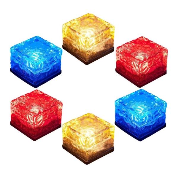 Экологическая дружелюбная солнечная приведенная в действие форма камня утеса куба земных светов СИД творческая