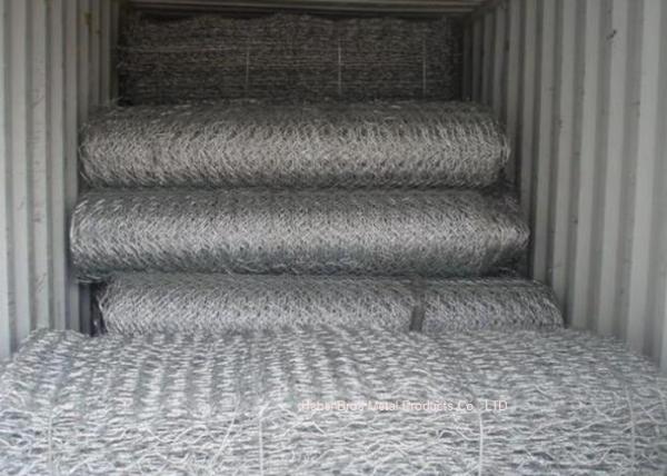 Durable Electro Galvanized Gabion Wire Mesh Fence / Rabbit Wire Netting