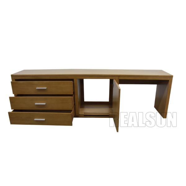 Hotel Customized Cabinet Veneer With 42 Wide Open Desk 24 Wide Mini Fridge Storage
