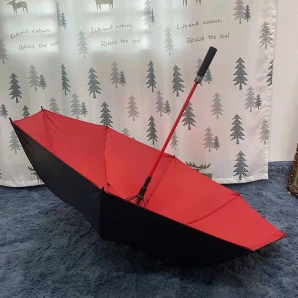 Customized Logo Windproof Golf Umbrella with 190T Nylon Fabric and 8k 27inch Size