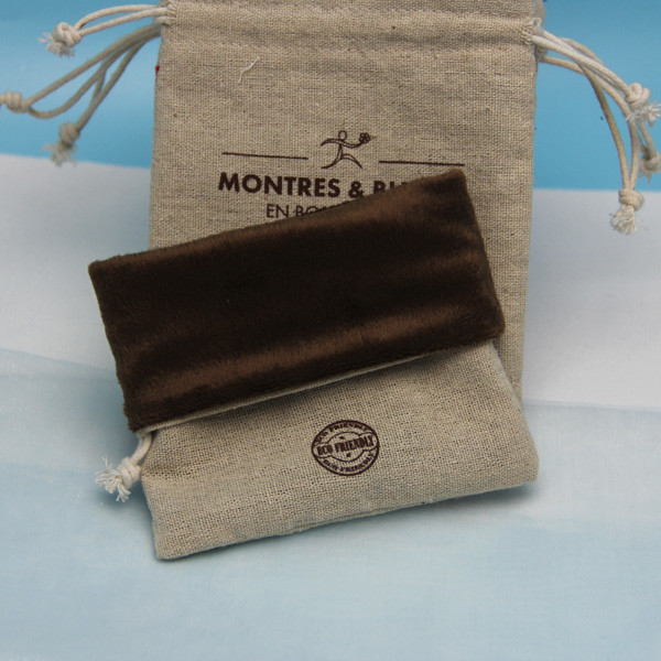 Biodegradable Return Gift Jute Bags , Sunglasses Reusable Drawstring Bags