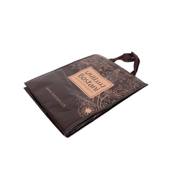Supermarket / Promotional Non Woven Eco Bag With Handles Square Bottom Durable