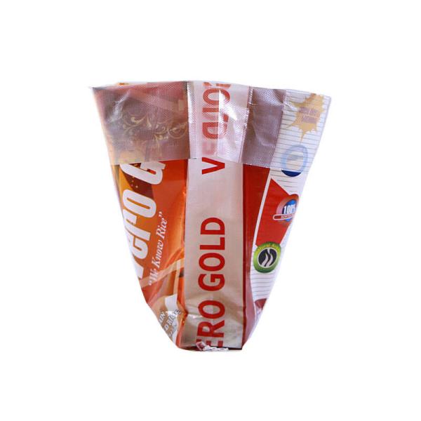 Three Side Wheat Flour Packing Bags , Oversized Stand Up Plastic Bags For Food Packaging