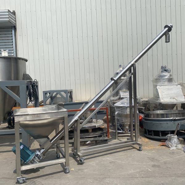 Réglable à vitesse d'alimentation à vis, ascenseur industriel de sel en acier inoxydable, convoyeur granulaire de poudre
