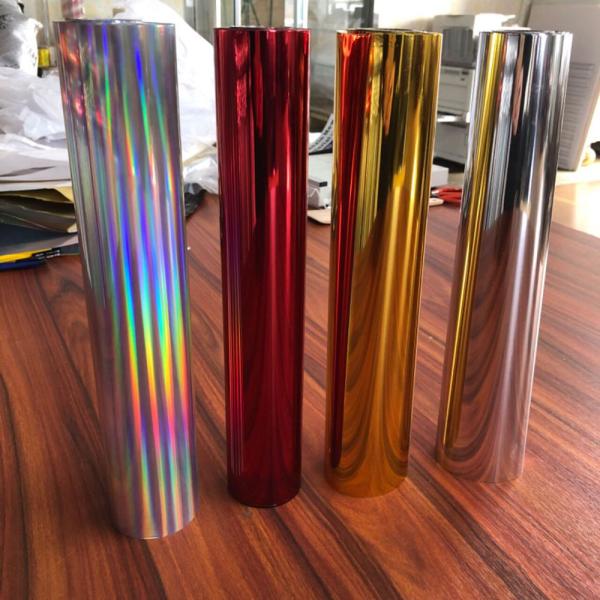 Fuel de estampado en frío PET 12 micrones Fuel de tonificador holográfico para papel