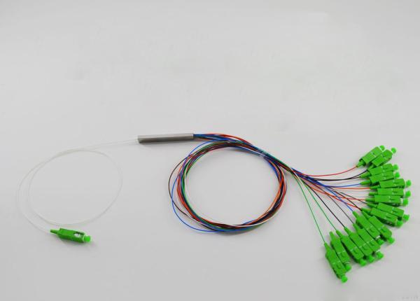 Fiber Optic Stainless steel mini-tube PLC splitter 1*8 single mode,customized length