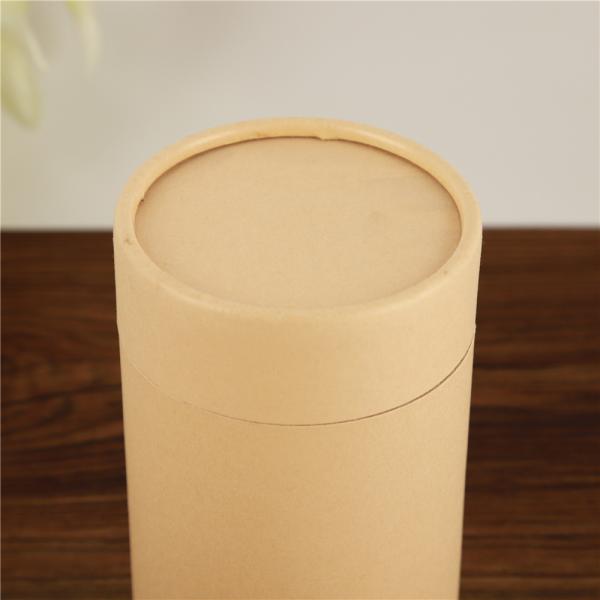 Silkscreen Printing Paper Tube Container For Coffee Tea Kraft Cylinder Packaging