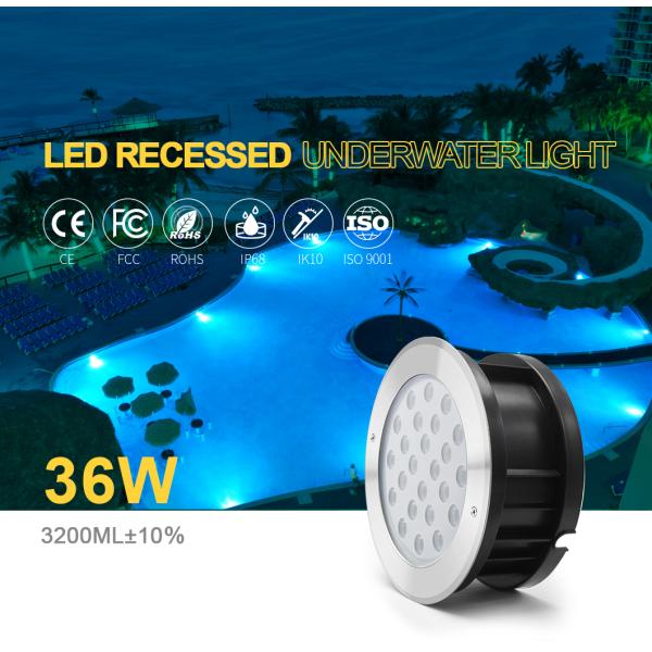 подводное СИД 1500ma делает центром внимания кабель VDE DC 24V 36W 6500K