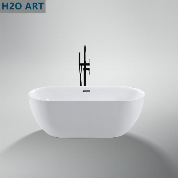 Acrylic Outdoor Tub Luxury Oval Freestanding Bathtub for Your Customer
