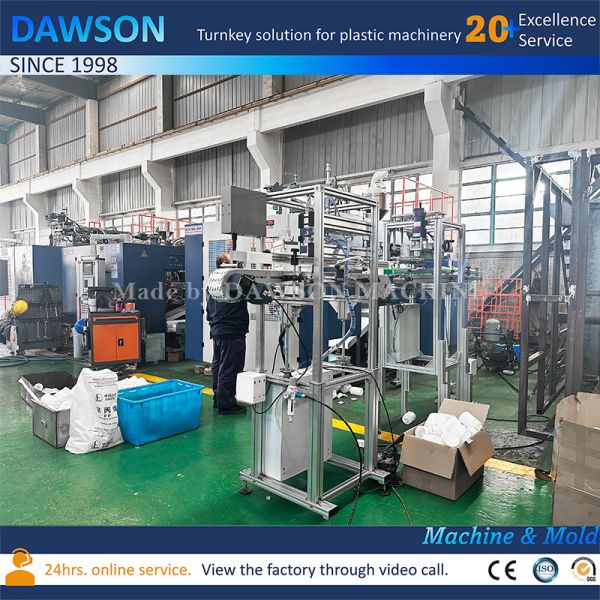 HDPE Food Grade Wide Mouth Jars and Containers Blow Molding Machines for Single Station 5-Head Blow Molder