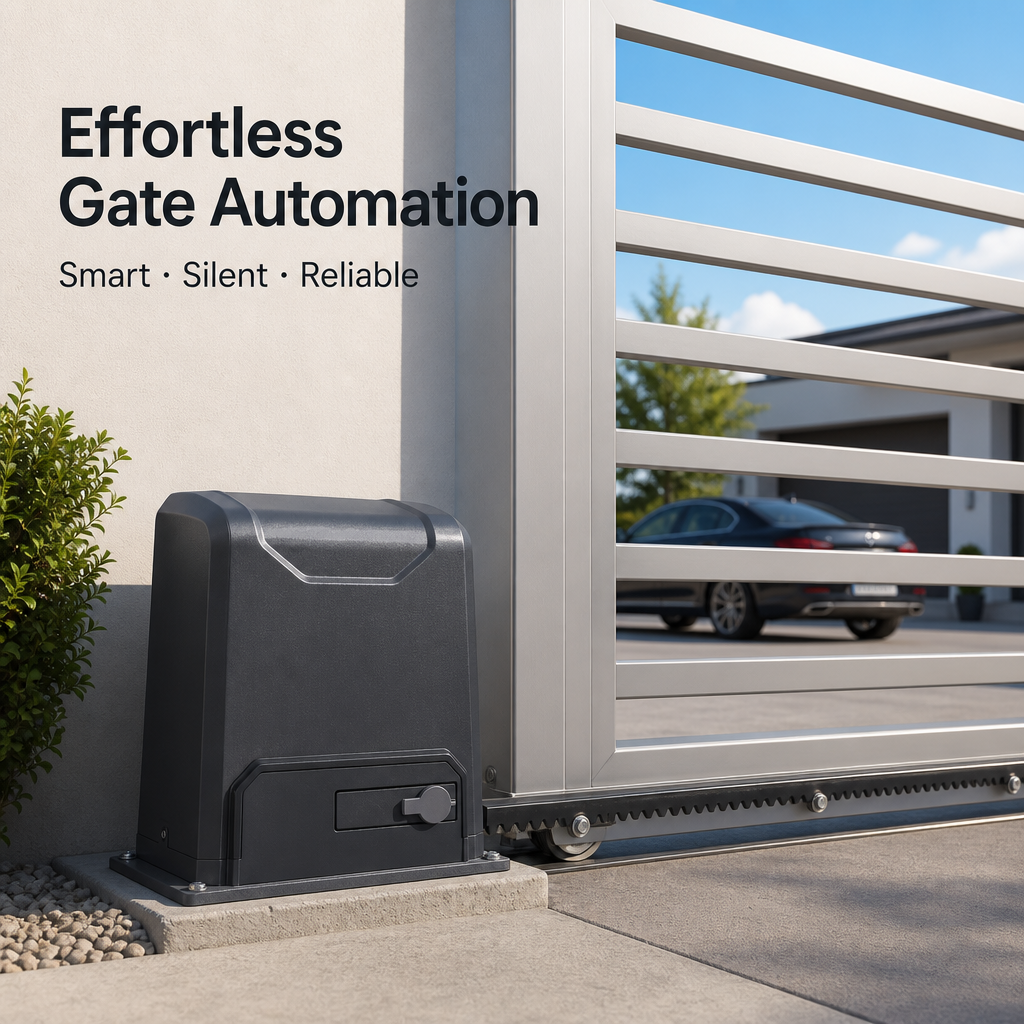 AC Motor Sliding Gate Opener with 800KG Loading Capacity Computer Control Panel and Aluminum Alloy Automatic Gate Machine