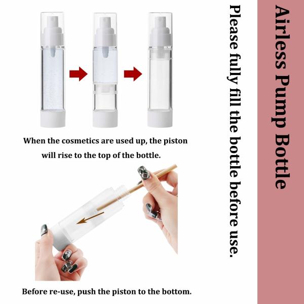 Botella privada de aire transparente recargable del espray de la niebla de la botella fina vacía del espray