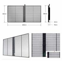P3.81 - janela de vidro Frameless do diodo emissor de luz Mesh Screen Transparent Outdoor For de 7.82mm