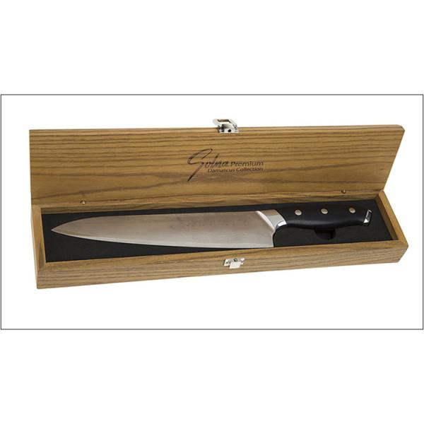 Customized Logo Acceptable Wooden Knife Box Handmade Rectangle Solid Wood Wine Bottle Box