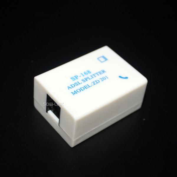 SP-168 ADSL RJ11 RJ45 Splitter de banda larga telefônico 60 watts Potência média 4.4MHz Largura de banda