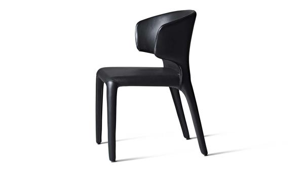 Fully Upholstery Leather Husk Wrap Chair , Modern Chair For Living Room