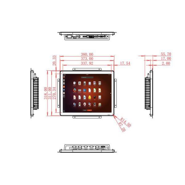 17-Inch Linux Touch Panel for Control Centers and Warehouse Dashboards