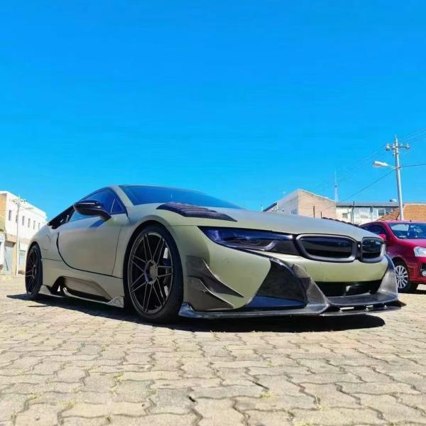 For BMW I8 Carbon Fiber Body Kit I8 Carbon Fiber Front Lip Diffuser Spoiler Side Skirt