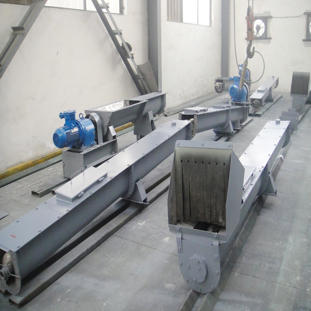 Heat Resistant Trough Screw Auger Conveyor with Multiple Inlets & Outlets and Customizable Length for Dry Bulk Material Handling