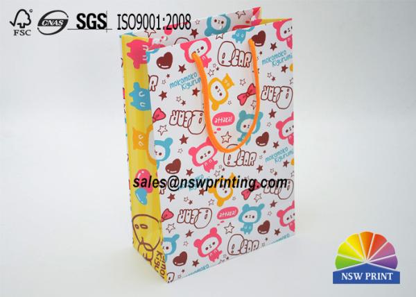 Matt Laminated Full Color Printintg Cartoon Custom Paper Shopping Bags