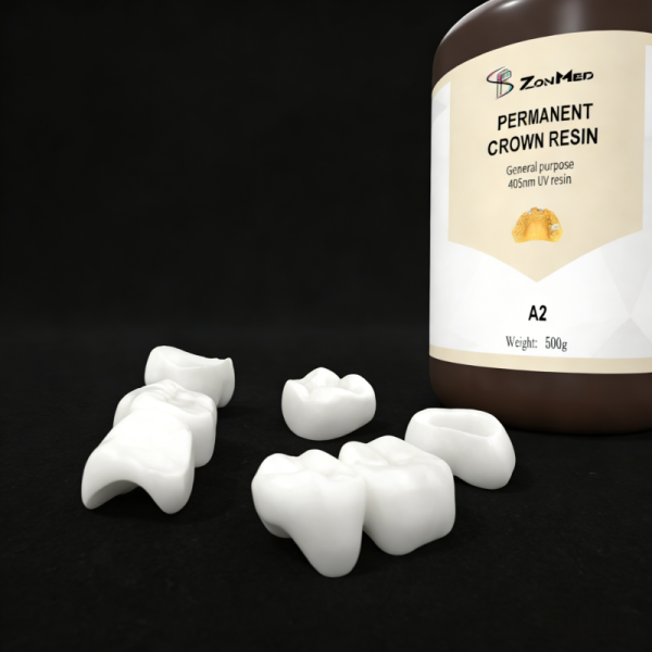 Breaking Elongation Rate 5.5 to 7.3 Percent Permanent Crown Resin Enhancing Dental Crown and Permanent Crown Bridge Resin