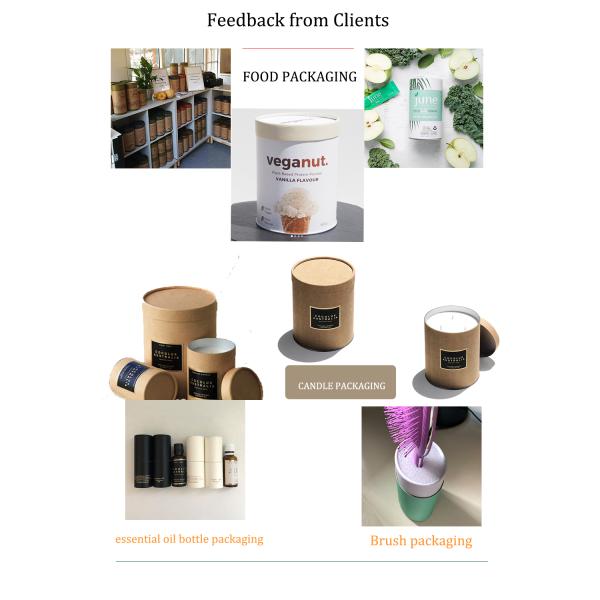 Черная трубка коробки высоты 155mm упаковывая для макияжа