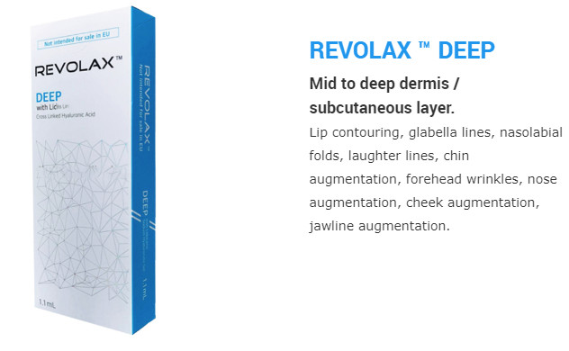 Заполнитель Revolax вводимый дермальный для щеки и увеличения Chin