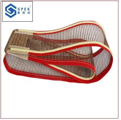 Teflon de qualidade alimentar Teflon de alta temperatura tecido de malha resistente ao desgaste dobule werp conveyor double eimensional