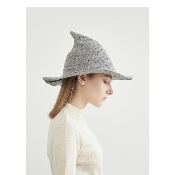 2023 Halloween Party Witch Hat Unisex Wool Knit Hat for Fashionable and Versatile Style