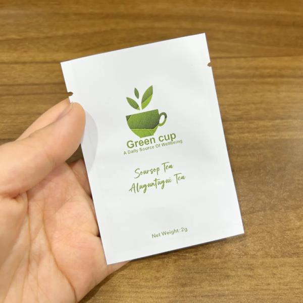 Factory Price Tea Sachet Own Design Foil Lining Custom Tea Powder Three Side Sealed Bags Vitamin Capsule Pouches