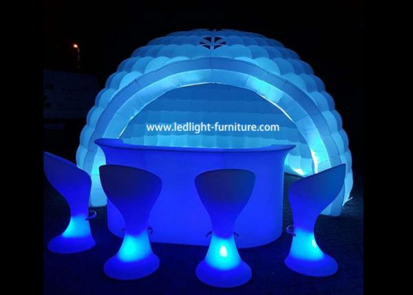 16 cores que mudam a barraca inflável do iglu do diodo emissor de luz para o evento/negócio do partido mostram