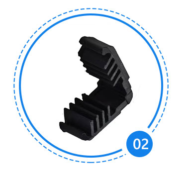 Insulating Glass Corner Joint Aluminium Spacer Bar Plastic Glass Connector Key with Best