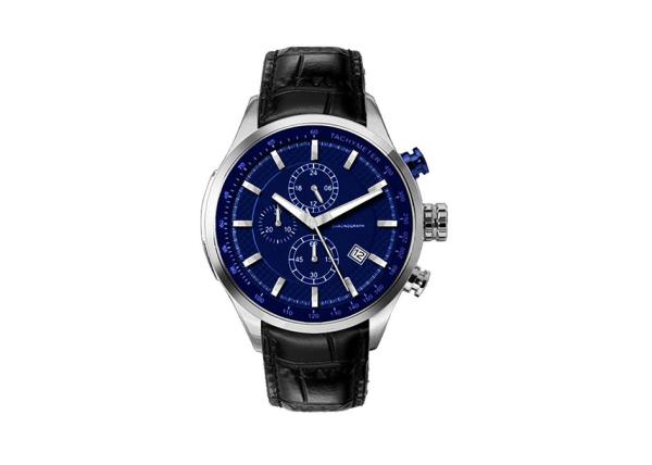316L Sapphire Chronograph Wrist Watch ,  Genuine Cow Leather Chronograph Watch