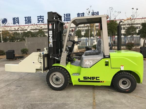 Green Forklift Diesel 5 Ton SNSC 4000kg Load  Diesel Counterbalance