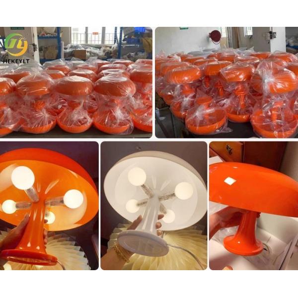 Лампа классического датского поликарбоната лампы гриба белых/orangeBedroom 320mm ухода за больным
