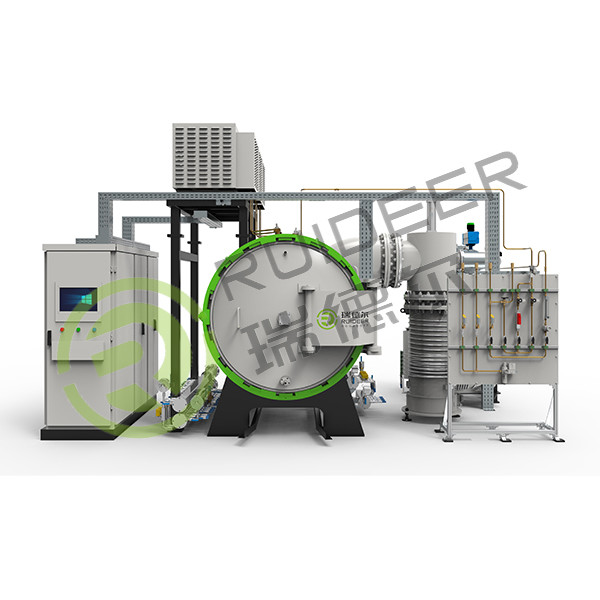 800-1300°C super high vacuum  and high temperature batch system brazing furnace for steel or copper materials