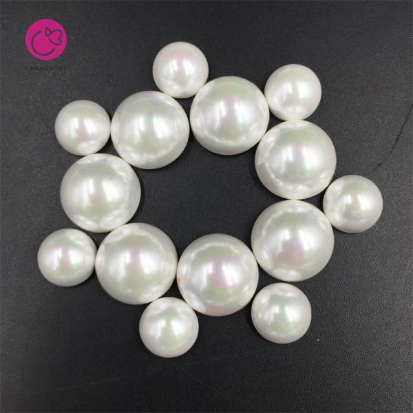 Wholesale High Quality Round Pearls With Hole Multi Sizes Colors Loose Beads Pearls for Garment Accessories